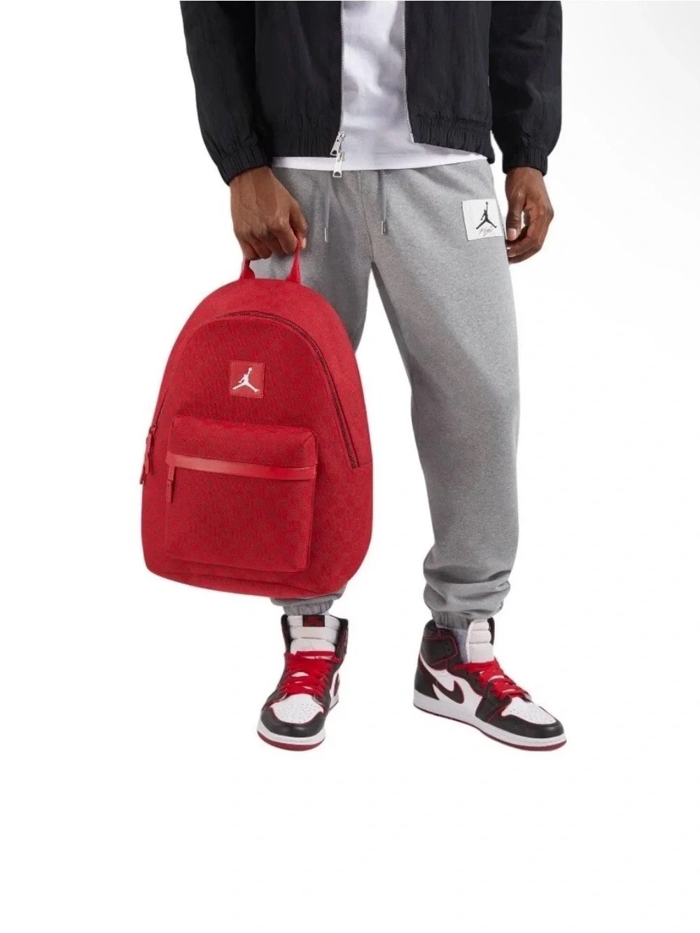New Authentic Nike Jordan Monogram Full-Size Backpack Boss Red Limited Edition